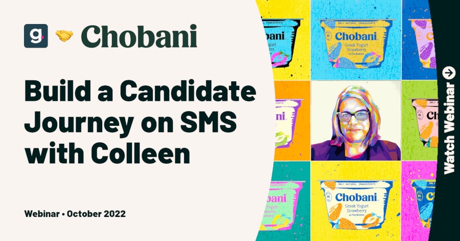 Build a Candidate Journey on SMS with Colleen