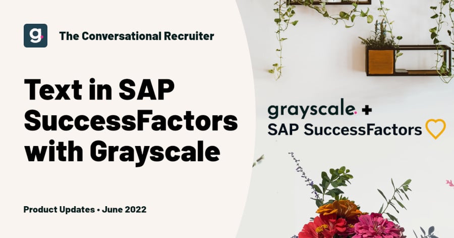 Text in SAP SuccessFactors with Grayscale
